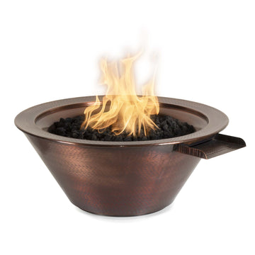 Cazo Fire & Water Bowl ® – Hammered Patina Copper