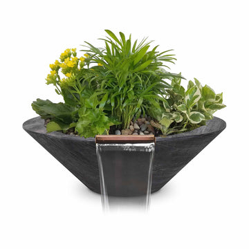 Cazo Planter & Water Bowl – GFRC Wood Grain