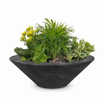 The Outdoor Plus Cazo Planter Bowl - Wood Grain