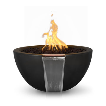 38" Luna GFRC Fire & Water Bowl