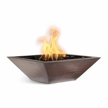 Maya Fire Bowl – Hammered Patina Copper