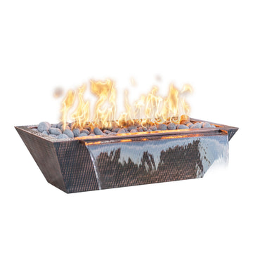48" x 30" Maya Fire & Water Bowl – Linear Metal Collection