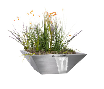 Maya Planter & Water Bowl – Stainless Steel