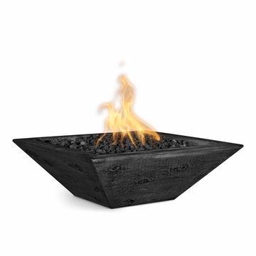 30" Maya Fire Bowl – Wood Grain Concrete