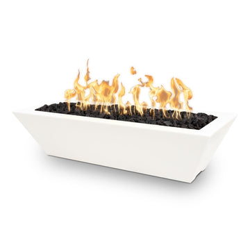 The Outdoor Plus Linear Maya Fire Bowl - GFRC Concrete