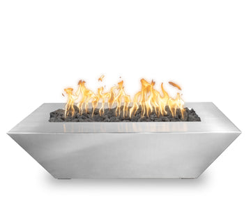 The Outdoor Plus Linear Maya Fire Bowl - Metal Collection