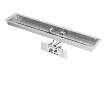 The Outdoor Plus Rectangular Lipless Drop-in and SS Linear Burner