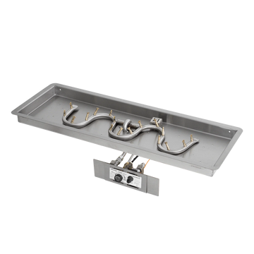 The Outdoor Plus Rectangular Drop-in and SS Bullet Switchback Burner