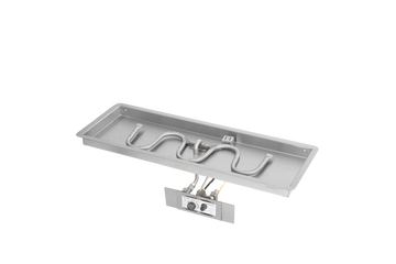 The Outdoor Plus Rectangular Drop-in and SS Switchback Burner