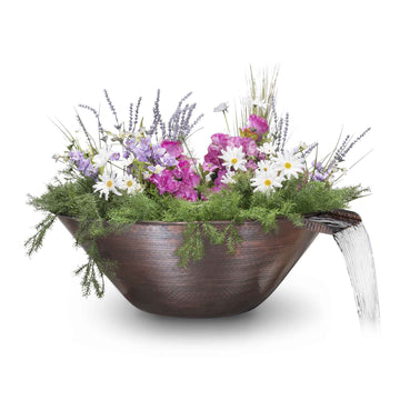 Remi Hammered Patina Copper – Planter & Water Bowl