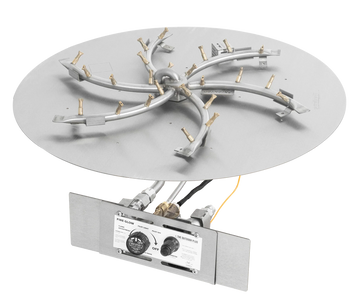 The Outdoor Plus Round Flat Pan and Brass Triple 'S' Bullet Burner