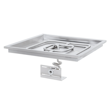 The Outdoor Plus Square Raised Lip Drop-in and SS Square Burner