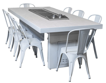 Videl USA Alameda Cooking Table with Dual Burner
