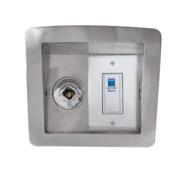 1Hr Button Timer with Key Valve Recessed Panel